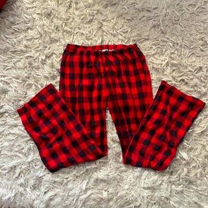 Black and Red Flannel type Pajama Pants